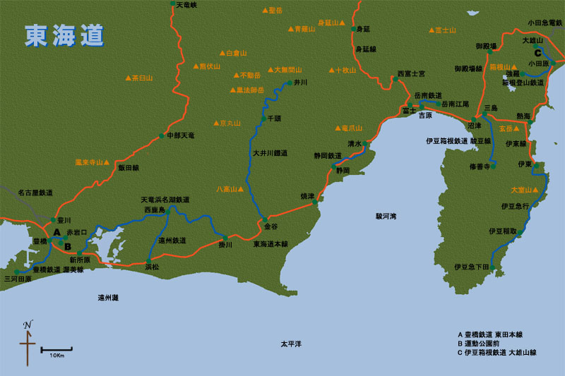 map Tokaido