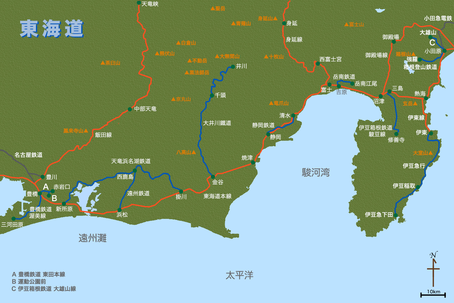 map Tokaido